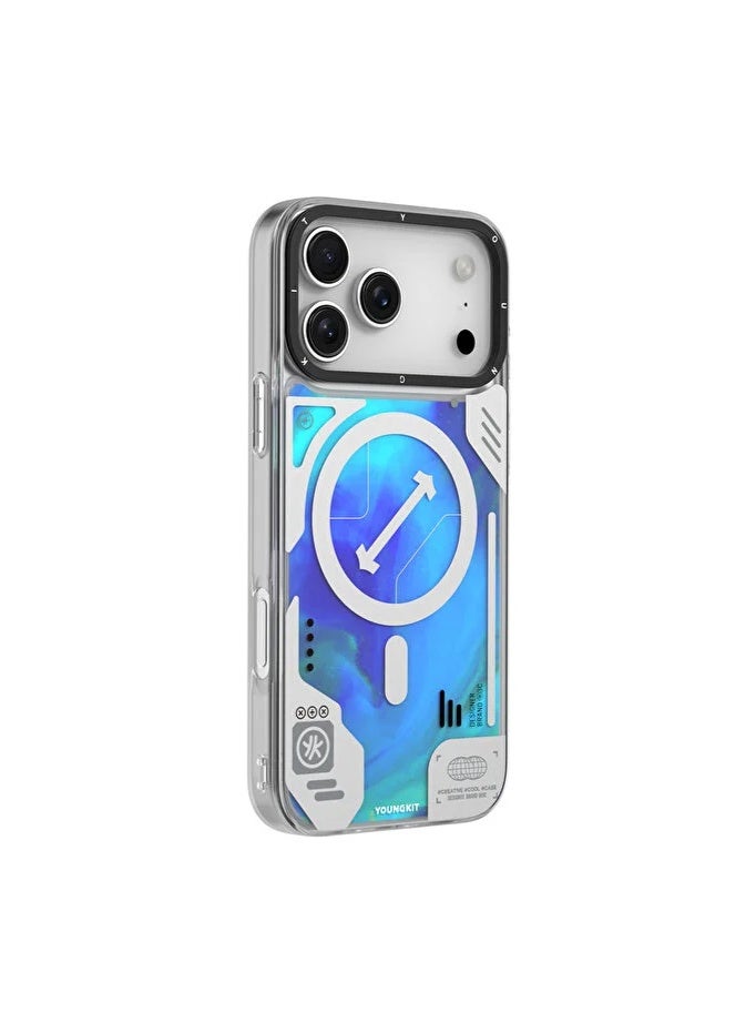 YOUNG KIT Youngkit LS Galaxy Fantasy Series Magnetic Attachment For iPhone 17 Pro Max - Cosmic Blue - Image 2